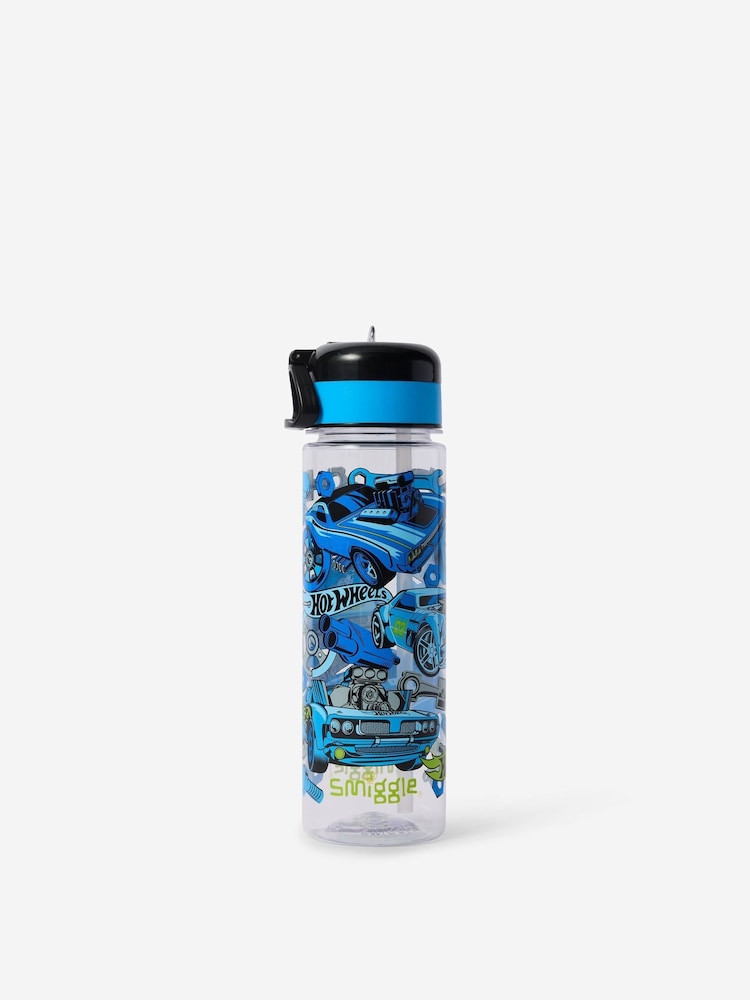 Smiggle Black Hot Wheels Flip Top Plastic Drink Bottle 650Ml - Image 1 of 2 Smiggle Black Hot Wheels Flip Top Plastic Drink Bottle 650Ml - Image 1 of 2