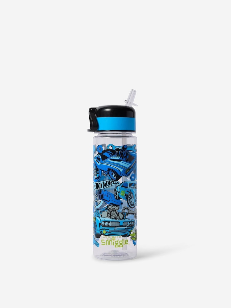 Smiggle Black Hot Wheels Flip Top Plastic Drink Bottle 650Ml - Image 2 of 2 Smiggle Black Hot Wheels Flip Top Plastic Drink Bottle 650Ml - Image 2 of 2