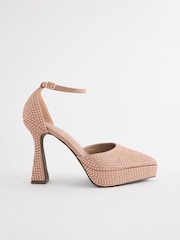 Nude Forever Comfort® Platform Pointed Sandals - Image 6 of 9