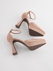 Nude Forever Comfort® Platform Pointed Sandals - Image 8 of 9