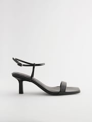 Black Forever Comfort® Square Toe Simple Sandals - Image 2 of 4