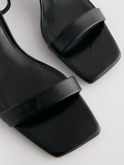 Black Forever Comfort® Square Toe Simple Sandals - Image 4 of 4