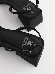 Black Forever Comfort® Flare Block Sandals - Image 3 of 8