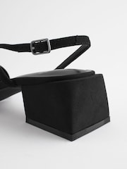 Black Forever Comfort® Flare Block Sandals - Image 4 of 8