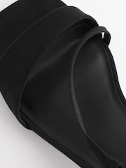 Black Forever Comfort® Flare Block Sandals - Image 6 of 8