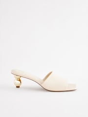 Kost - Forever Comfort Square Toe Bubble Heel Mules - Slika 6 iz 10