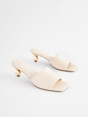 Kost - Forever Comfort Square Toe Bubble Heel Mules - Slika 7 iz 10