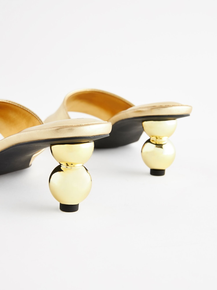 Gold - Forever Comfort® Slipper mit eckiger Zehenpartie und Bubble-Absatz - Bild 5 von 5 Gold - Forever Comfort® Slipper mit eckiger Zehenpartie und Bubble-Absatz - Bild 5 von 5