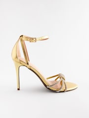 Gold - Forever Comfort® Sandalen mit Schmuckstein und Knotendetail - Bild 6 von 9