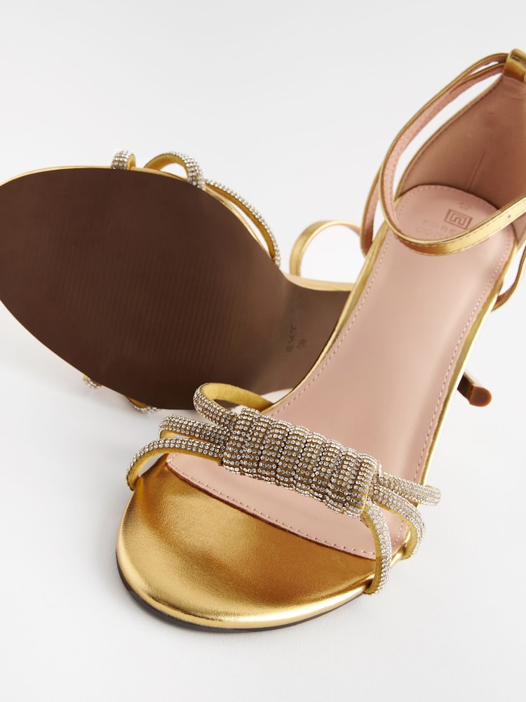 Gold - Forever Comfort® Sandalen mit Schmuckstein und Knotendetail - Bild 9 von 9 Gold - Forever Comfort® Sandalen mit Schmuckstein und Knotendetail - Bild 9 von 9