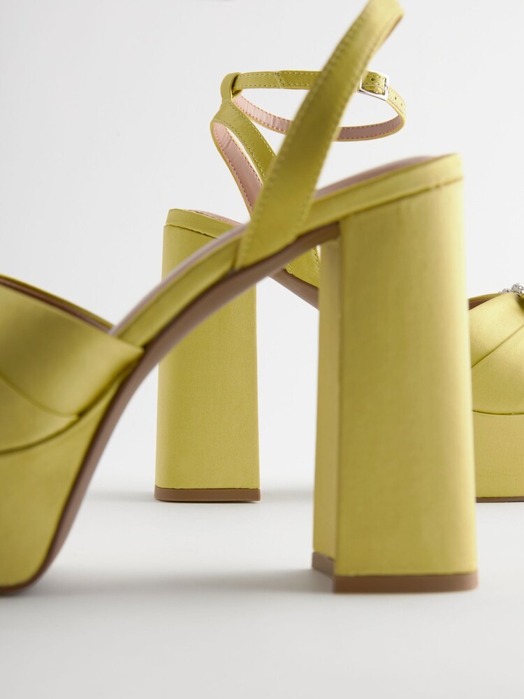 Buy Lime Green Forever Comfort® Jewel Platform Sandals from Next Oman