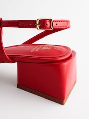 Red Forever Comfort® Flare Block Sandals - Image 11 of 12