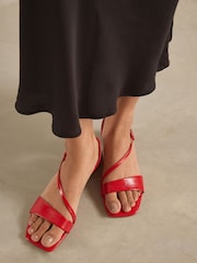 Red Forever Comfort® Flare Block Sandals - Image 4 of 12