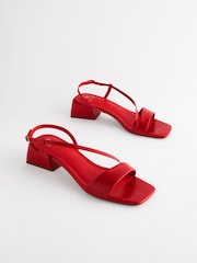 Red Forever Comfort® Flare Block Sandals - Image 5 of 12