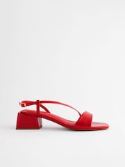 Red Forever Comfort® Flare Block Sandals - Image 6 of 12
