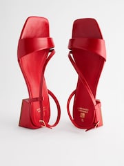 Red Forever Comfort® Flare Block Sandals - Image 7 of 12