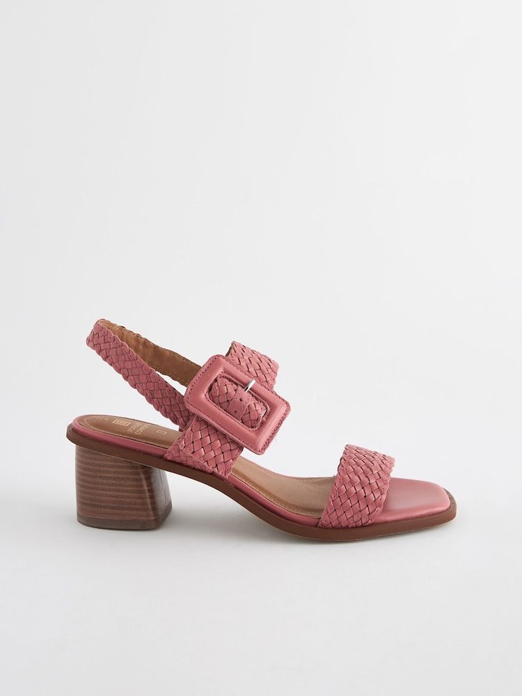 Pink - Forever Comfort® Gewebte Sandalen mit eckiger Zehenpartie - Bild 2 von 5 Pink - Forever Comfort® Gewebte Sandalen mit eckiger Zehenpartie - Bild 2 von 5
