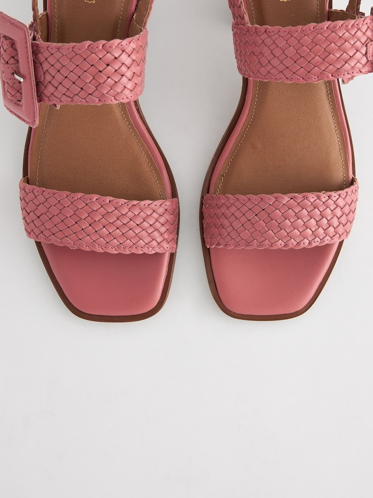 Pink - Forever Comfort® Gewebte Sandalen mit eckiger Zehenpartie - Bild 5 von 5 Pink - Forever Comfort® Gewebte Sandalen mit eckiger Zehenpartie - Bild 5 von 5