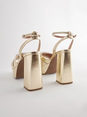 Gold Forever Comfort® Jewel Platform Sandals - Image 8 of 10