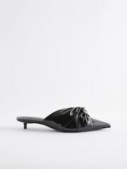 črna - Čevlji Forever Comfort Point Toe Knot Mules - Slika 6 iz 9
