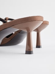 rjava - Natikači s T-paščkom in oglatim sprednjim delom Forever Comfort® - Slika 3 iz 5