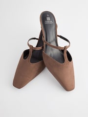 rjava - Natikači s T-paščkom in oglatim sprednjim delom Forever Comfort® - Slika 5 iz 5