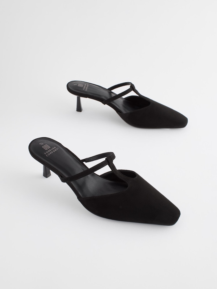 črna - Natikači s T-paščkom in oglatim sprednjim delom Forever Comfort® - Slika 1 iz 6 črna - Natikači s T-paščkom in oglatim sprednjim delom Forever Comfort® - Slika 1 iz 6
