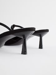 Black Forever Comfort® Square Toe T-Bar Mules - Image 5 of 6