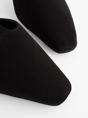 Black Forever Comfort® Square Toe T-Bar Mules - Image 6 of 6
