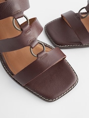 Burgundy Forever Comfort® Patent Strappy Block Sandals - Image 5 of 8
