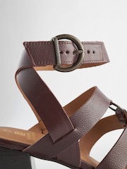 Burgundy Forever Comfort® Patent Strappy Block Sandals - Image 6 of 8