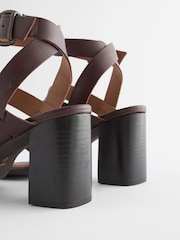 Burgundy Forever Comfort® Patent Strappy Block Sandals - Image 8 of 8