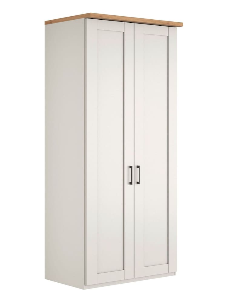 Wiemann White Truro Double Wood Semi Fitted Wardrobe - Image 2 of 4