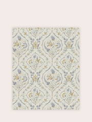 Laura Ashley Pale Ochre Yellow Foscot Damask A4 Wallpaper Sample - Image 2 of 2