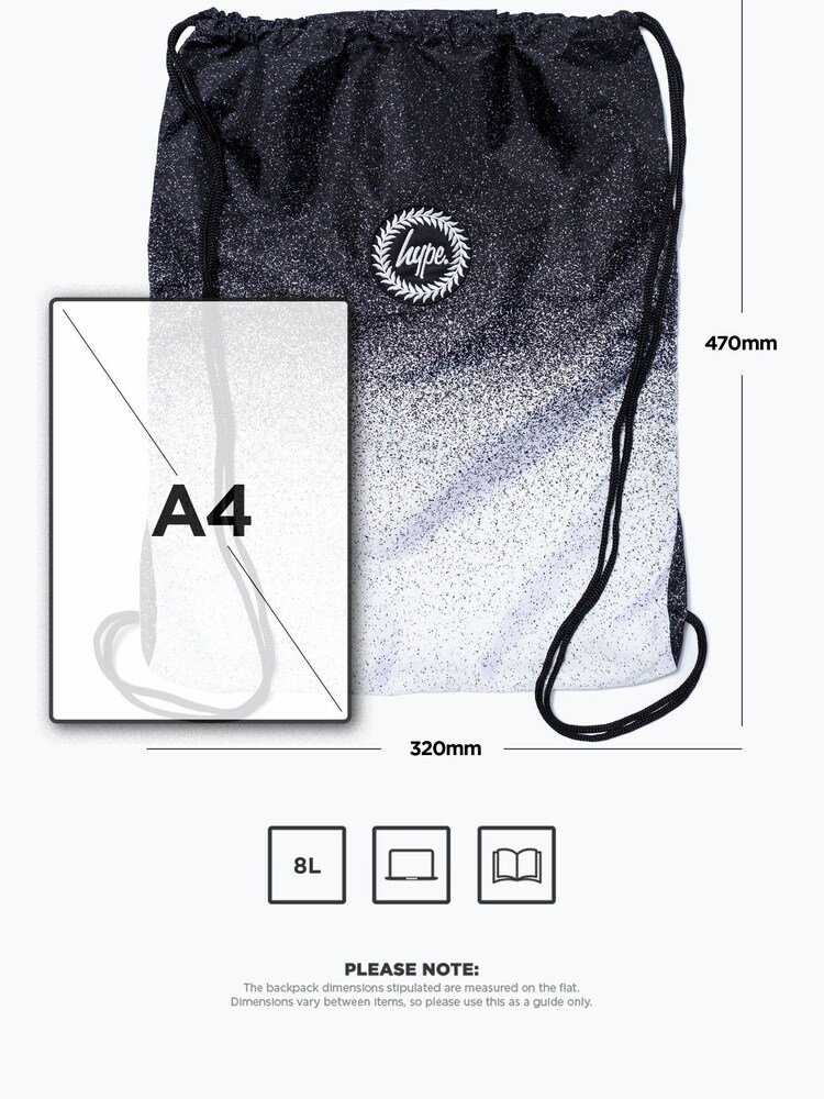 Hype. Mono Speckle Drawstring Bag - Image 10 of 10
