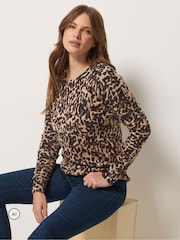 M&Co Natural Animal Printed Jumper - Image 1 of 6