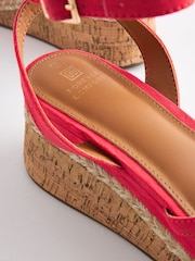 Korallenpink - Forever Comfort – Riemchen und Keilabsätze aus Kork - Bild 5 von 5