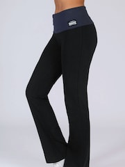 Pineapple Black charcoal Womens Fold Waistband Jersey Trousers - Image 1 of 5