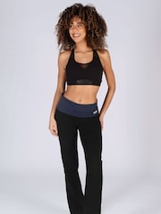 Pineapple Black charcoal Womens Fold Waistband Jersey Trousers - Image 2 of 5