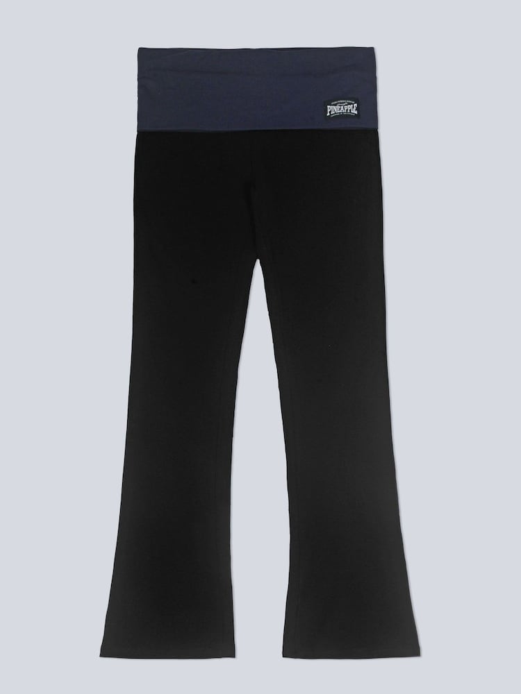 Pineapple Black charcoal Womens Fold Waistband Jersey Trousers - Image 7 of 7