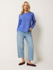 M&Co Blue Button Up Cardigan - Image 2 of 5