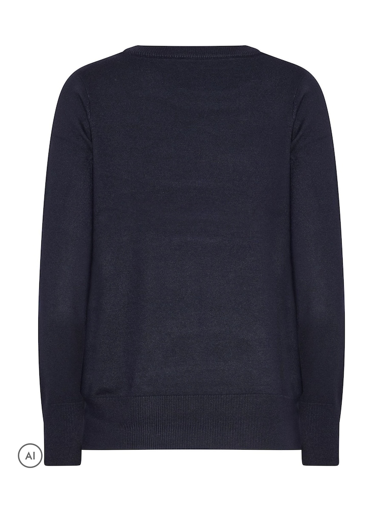 M&Co Blue Bauble Christmas Tree Embellished Jumper - Image 6 of 6 M&Co Blue Bauble Christmas Tree Embellished Jumper - Image 6 of 6