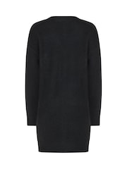 M&Co Black Longline V-Neck Cardigan - Image 6 of 6