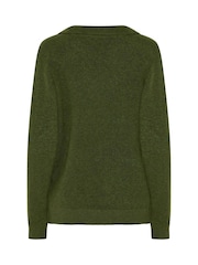 M&Co Green Half Placket Collared Jumper - Image 6 of 6