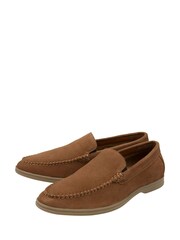 Lotus Brown Suede Loafers - Image 2 of 4