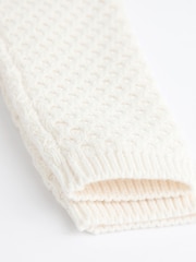 White Knitted Baby 100% Cotton Jumper and Leggings Set (0mths-2yrs) - Image 8 of 9