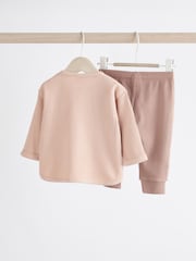 Neutro con conejito - Conjunto de leggings y top de algodón 100 % para bebé (0 meses -2 años) - Imagen 5 de 15