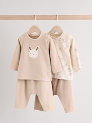 Neutral Baby Tops and Leggings 4 Piece Set (0mths-2yrs) - Image 1 of 13