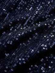 Marineblau/blau - Einreihiger Blazer mit Pailletten - Bild 6 von 6