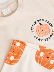 Neutral Pumpkin Cosy Baby 100% Cotton Sweatshirt and Leggings Set (0mths-2yrs) - Image 11 of 11